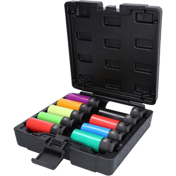 KS TOOLS 1/2' Spezial-Alu-Felgen Kraft-Stecknuss-Satz, 10-tlg 515.0890 Kraft-Stecknuss-Satz