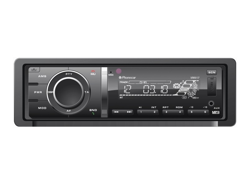PHONOCAR CD-Radio MP3 mit USB + SD-Slot -  Bluetooth  (12V) Radio/Navigationssystem-Kombination  VM017