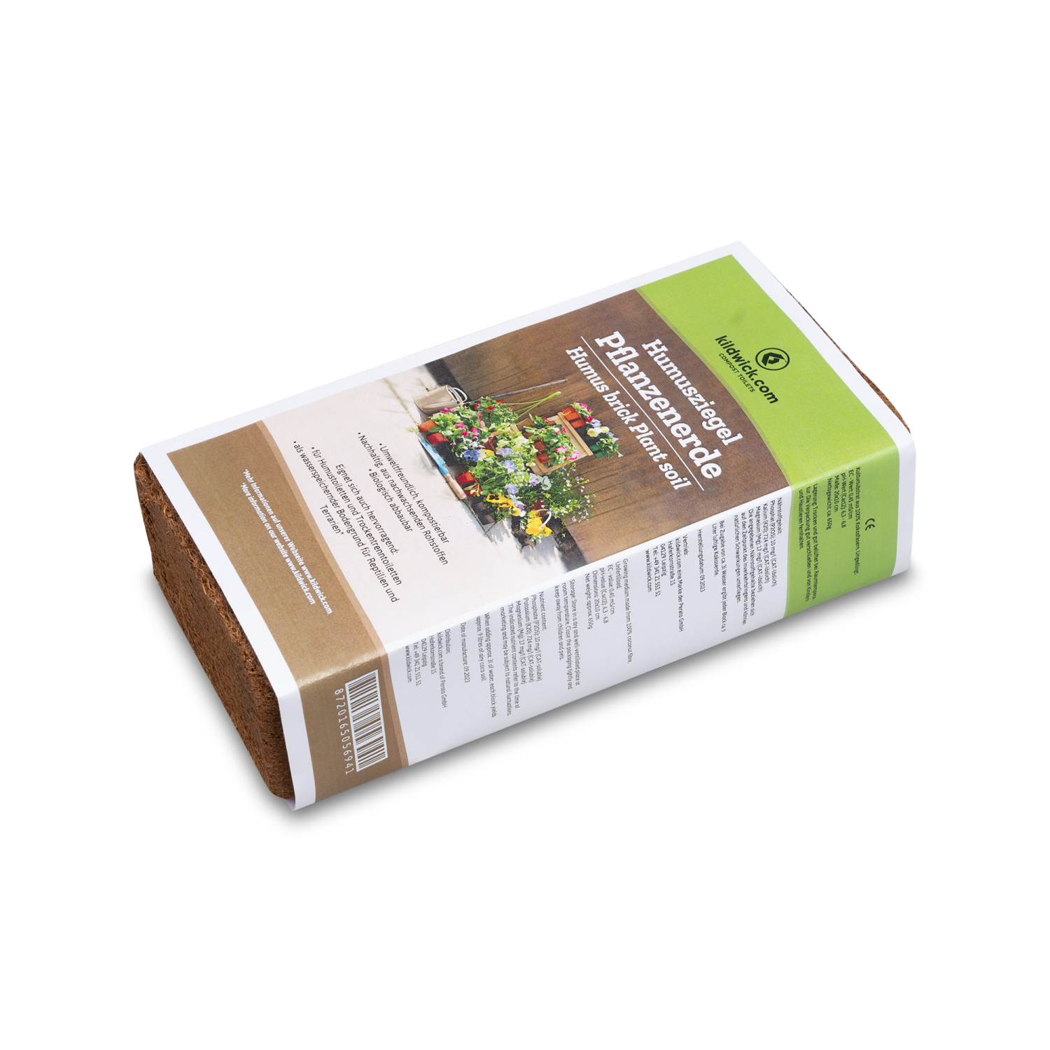 Kildwick Humuserde/Kokosziegel 650 g (9,22 € pro 1 kg)