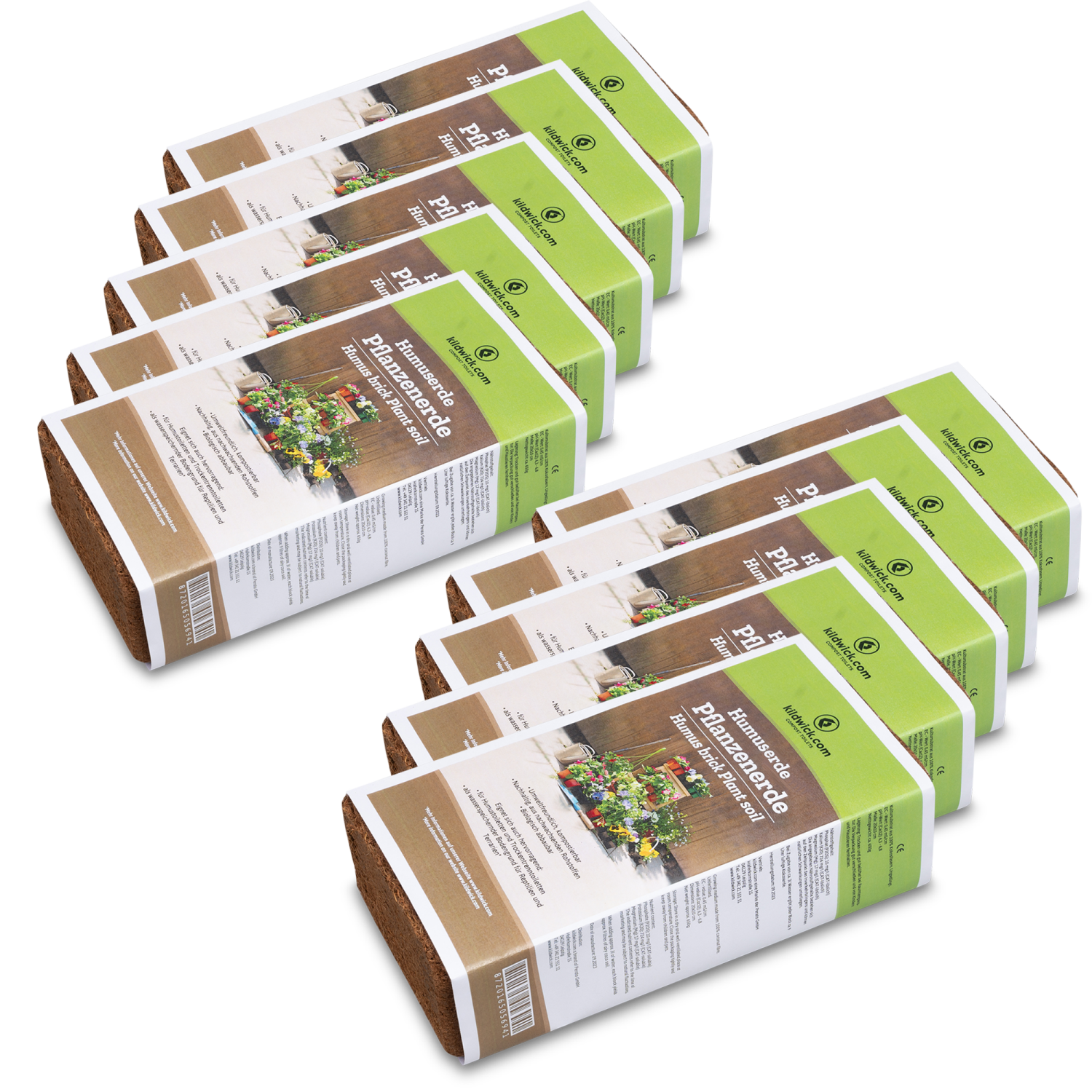Kildwick Humuserde/Kokosziegel 10 x 650 g (3,23 € pro 1 kg)