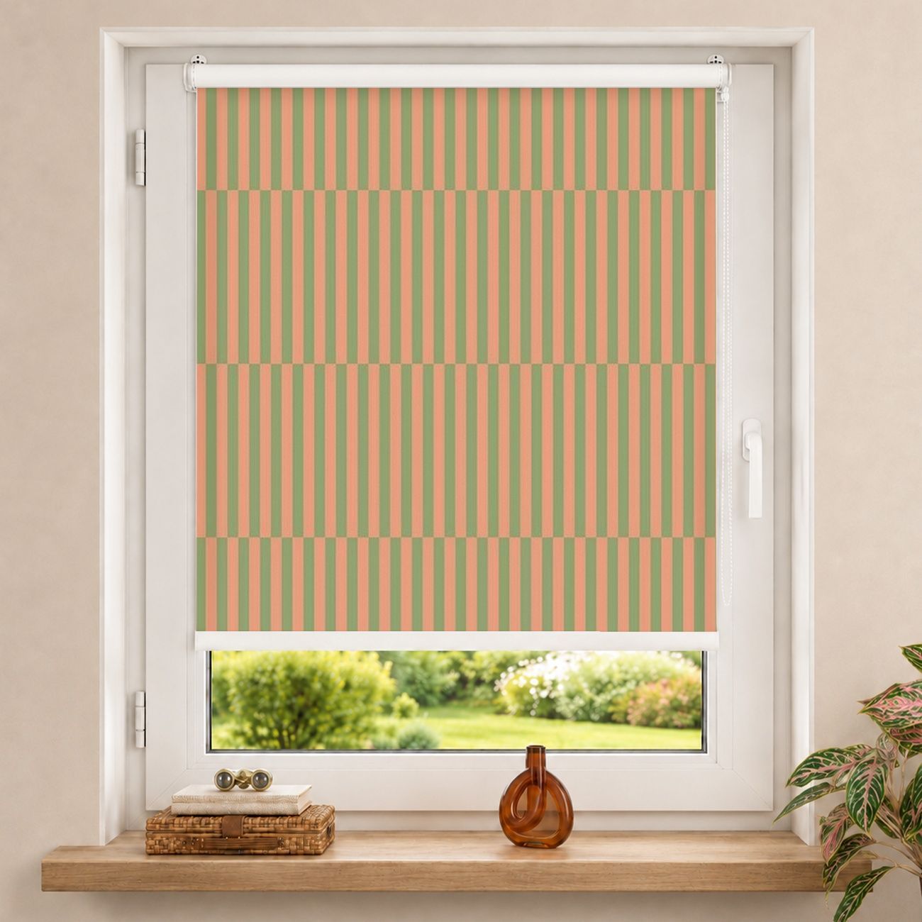 Rollo Moderne Muster Kleine Streifen