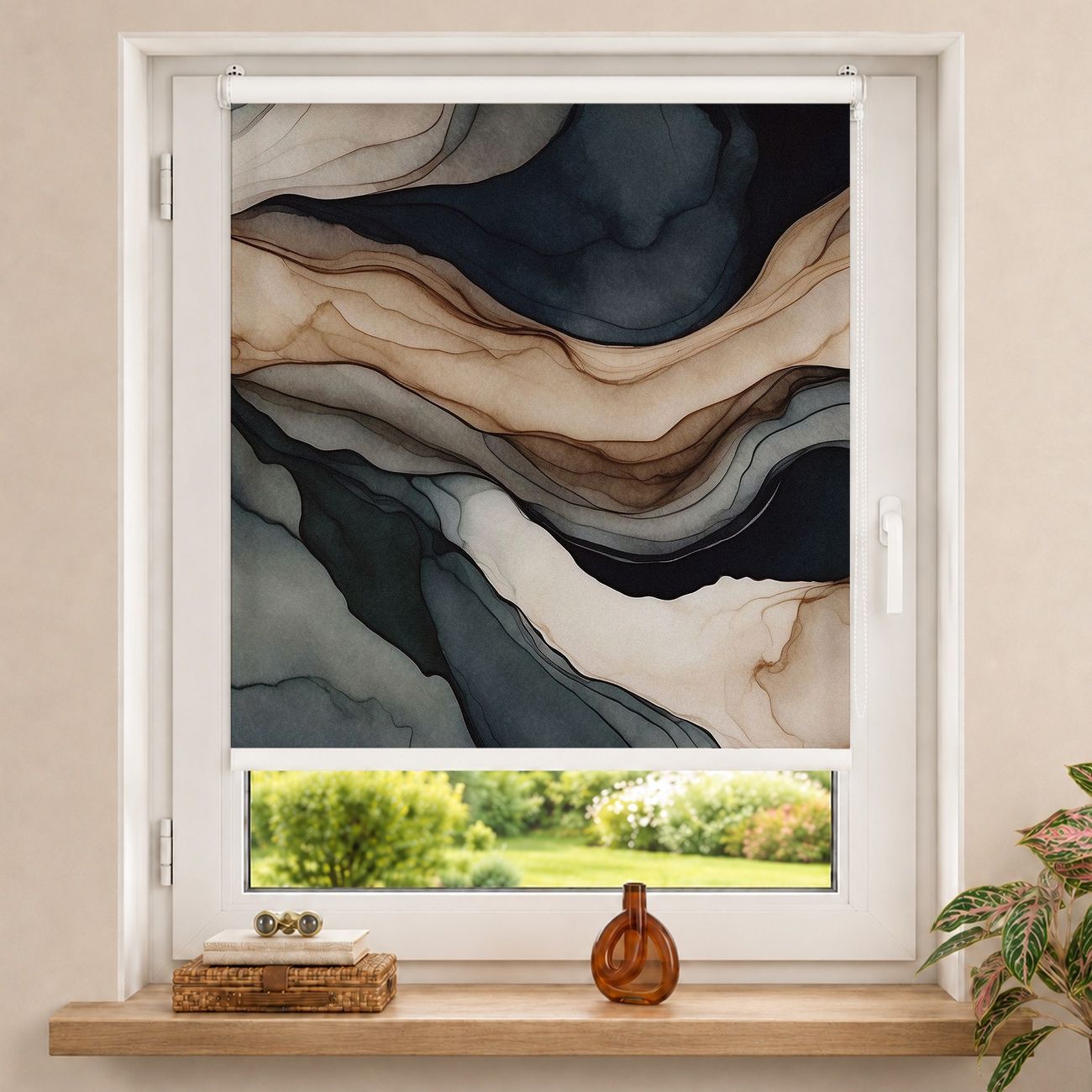 Rollo Fluid Art Wellen des Ozeans