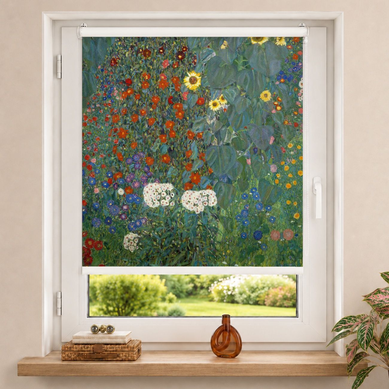 Rollo Gustav Klimt - Garten Sonnenblumen
