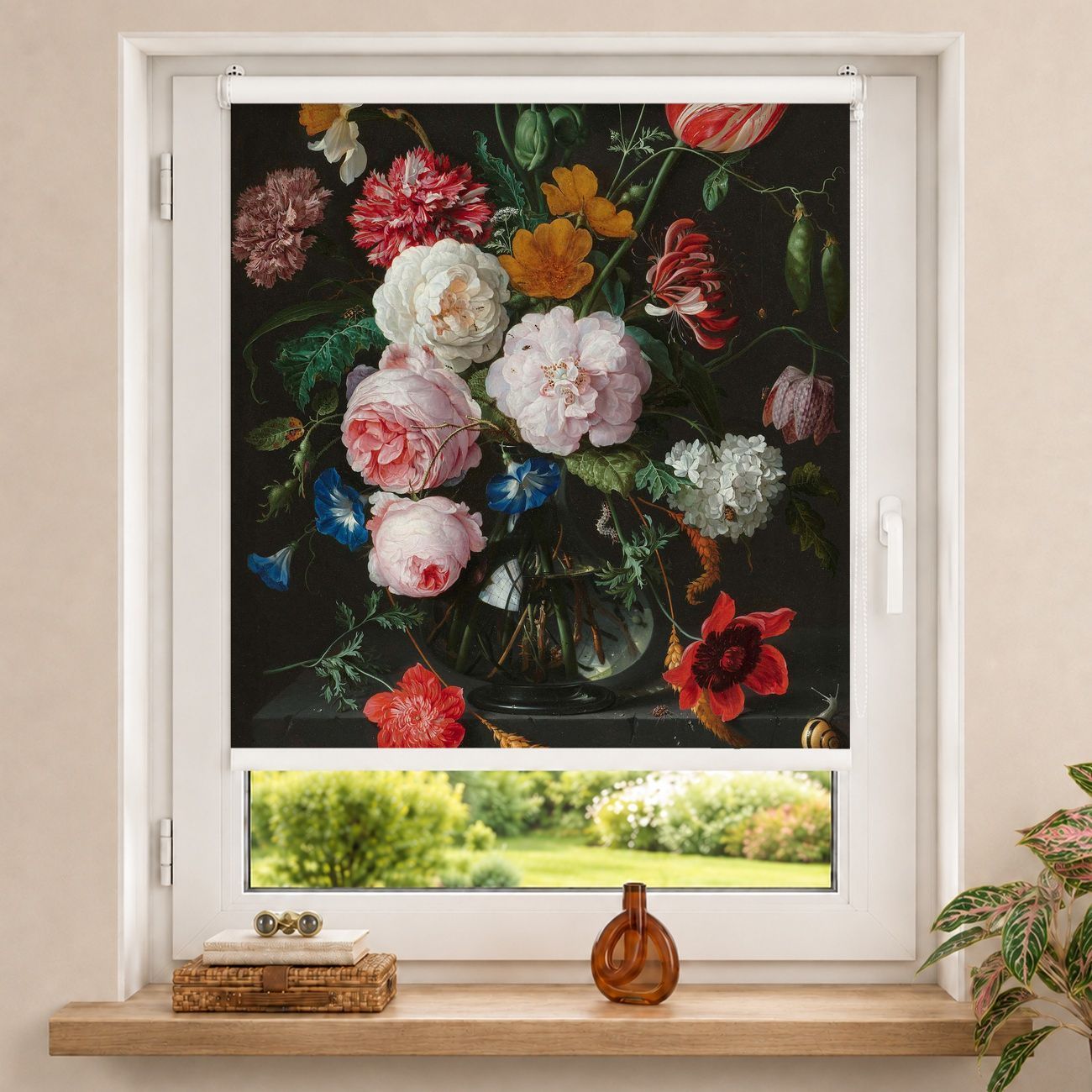Rollo Jan Davidsz de Heem - Stillleben mit Blumen in einer Glasvase