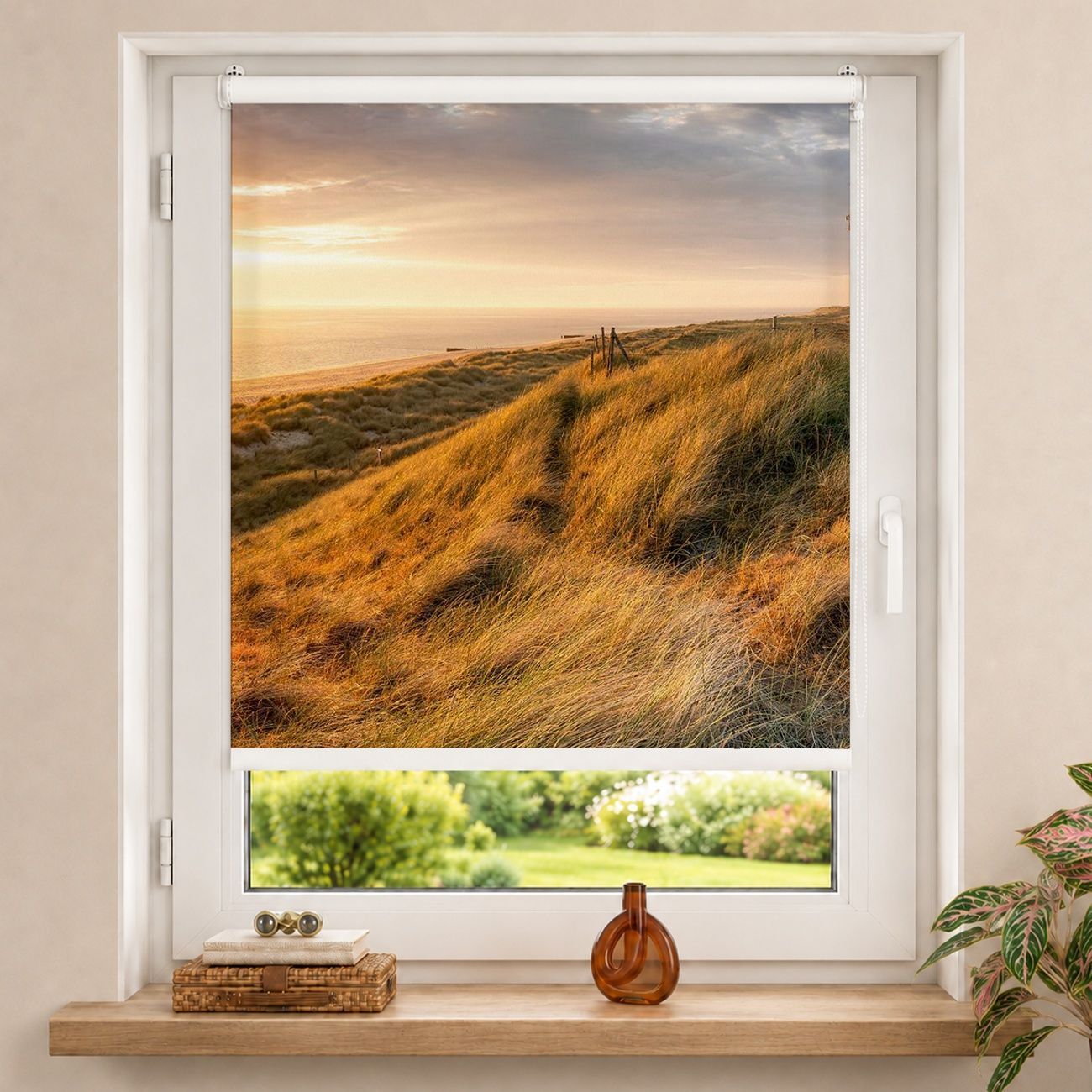 Rollo Leuchtturm List Ost Panorama bei Sonnenaufgang