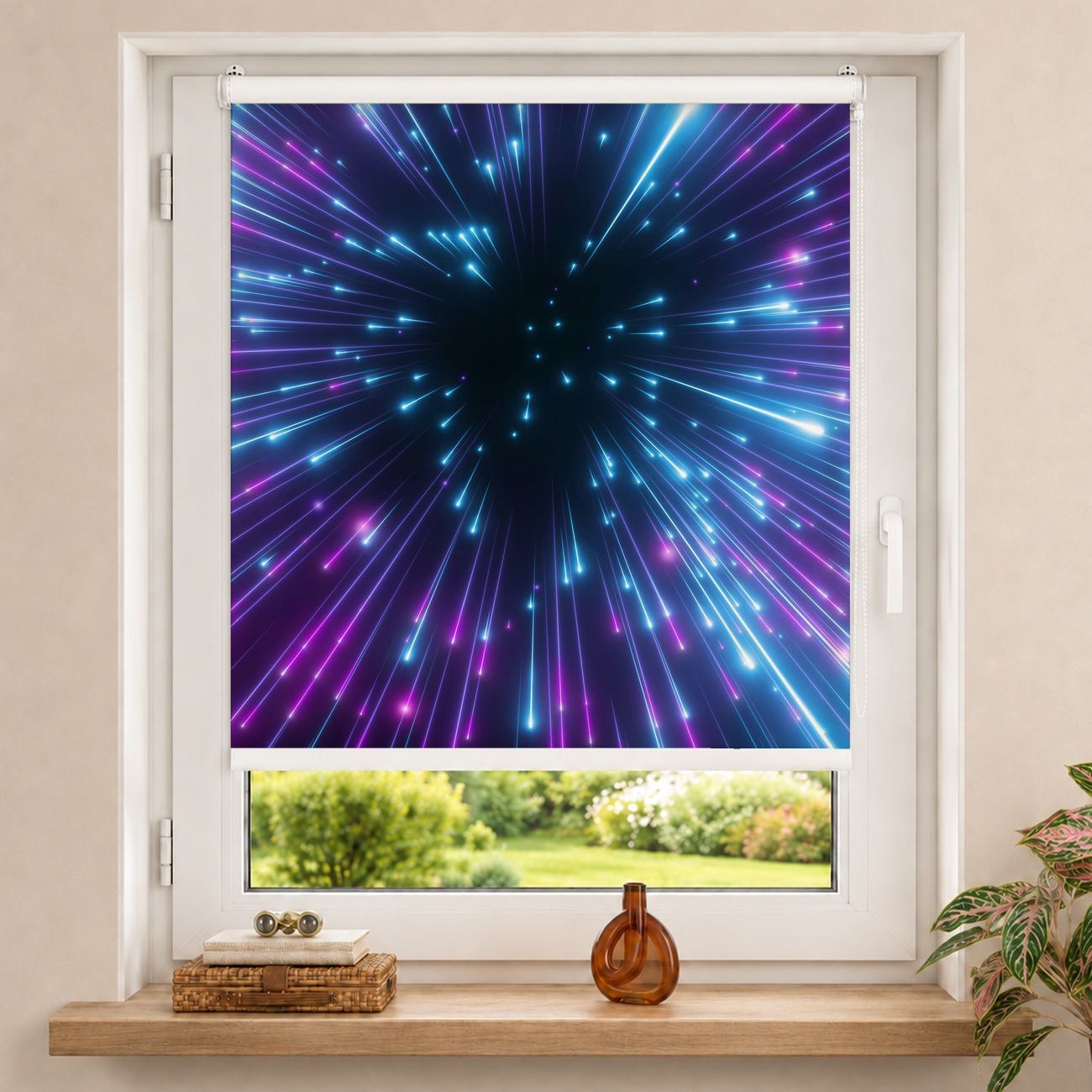 Rollo Neon Feuerwerk