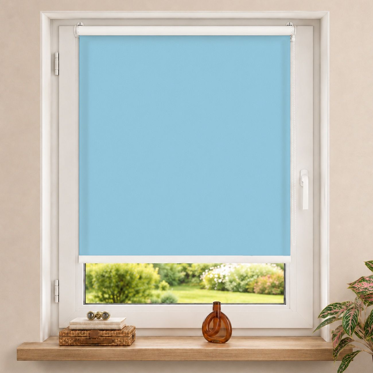 Rollo Pastellblau