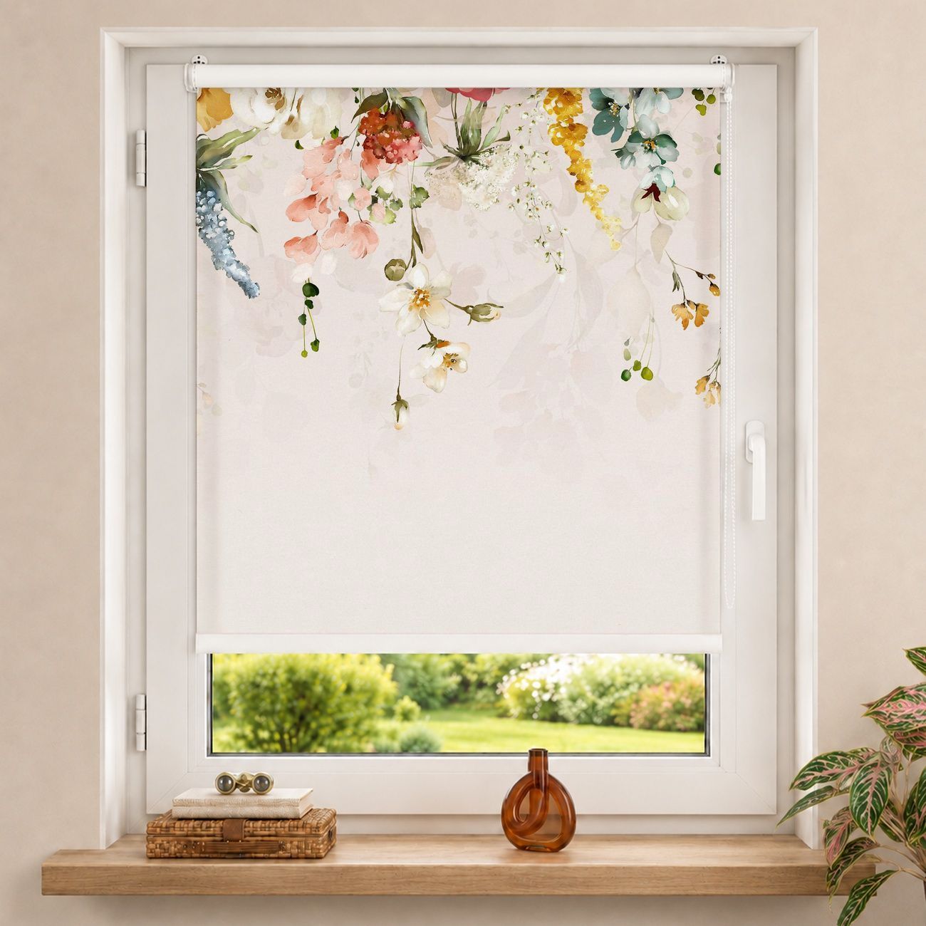 Rollo Rankende Blumen Aquarell Vintage
