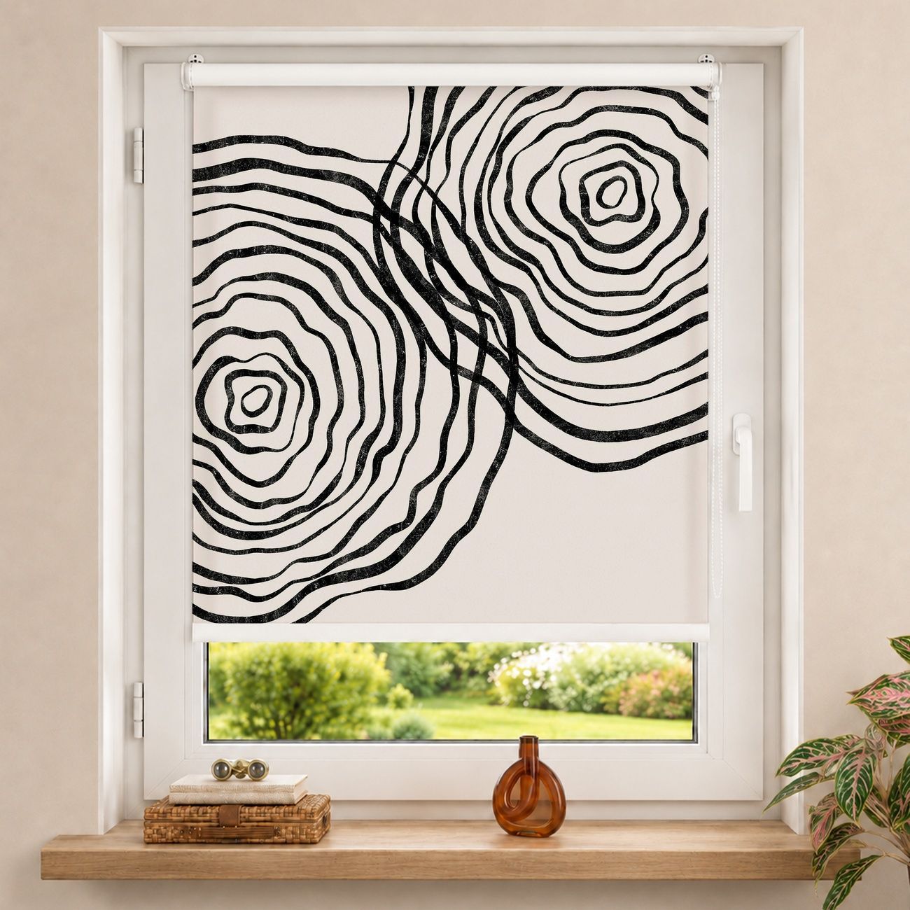 Rollo Schwarze Kreise I