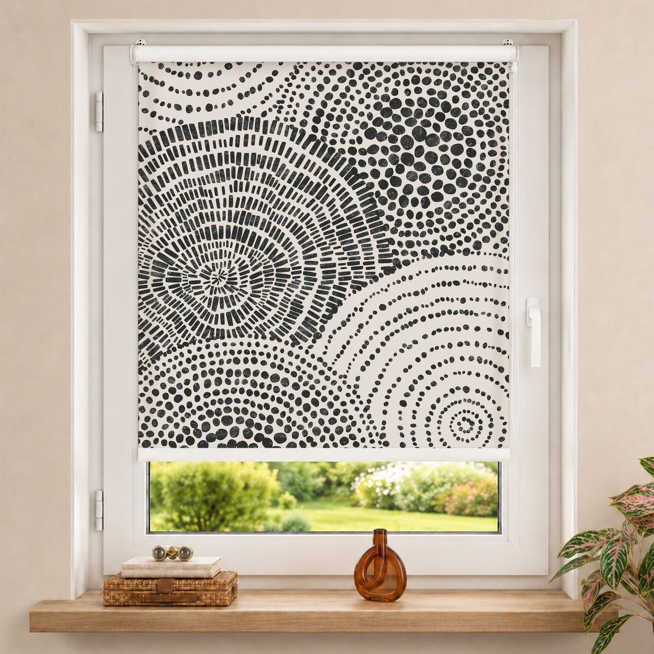 Rollo Schwarze Kreise VI