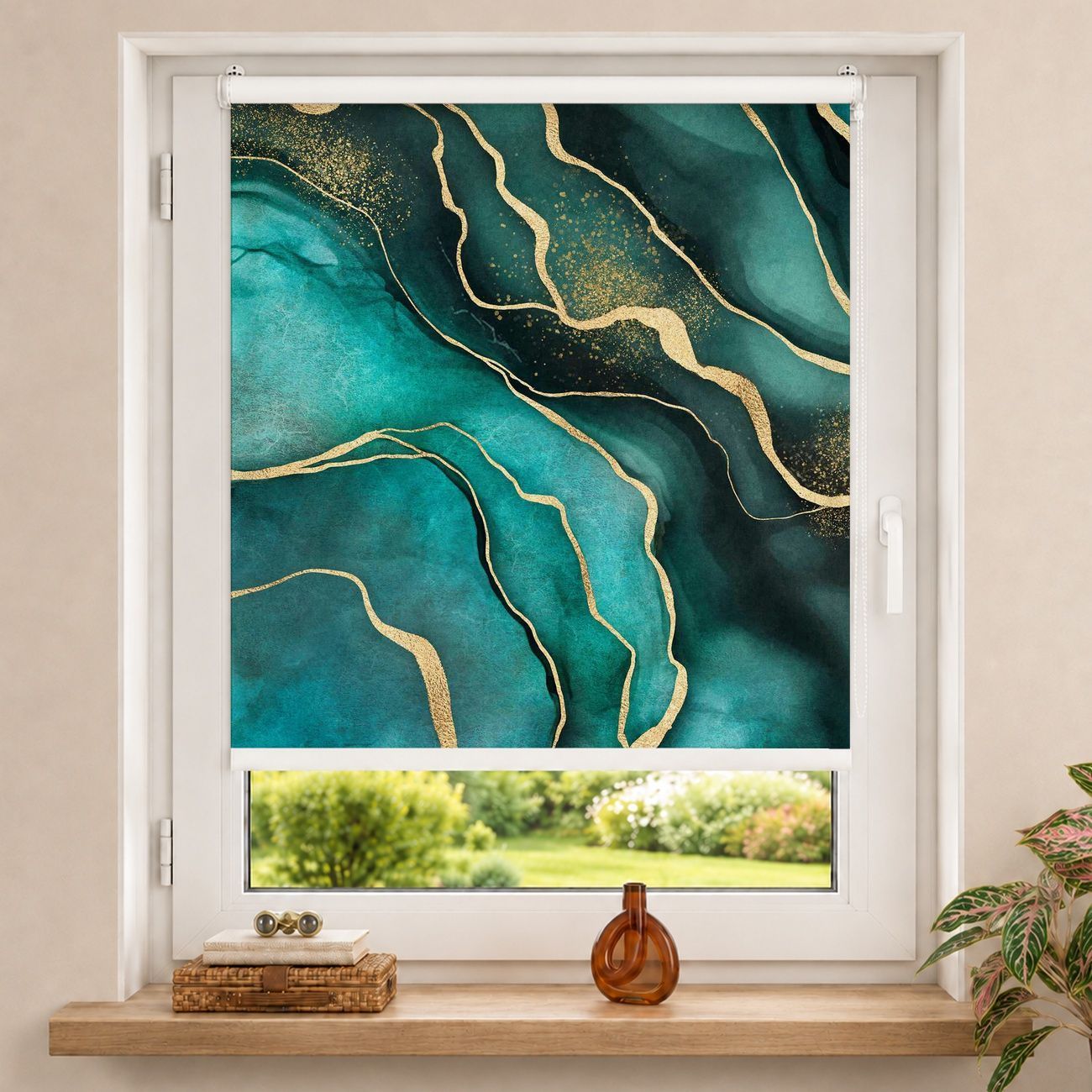 Rollo Smaragdfarbener Marmor