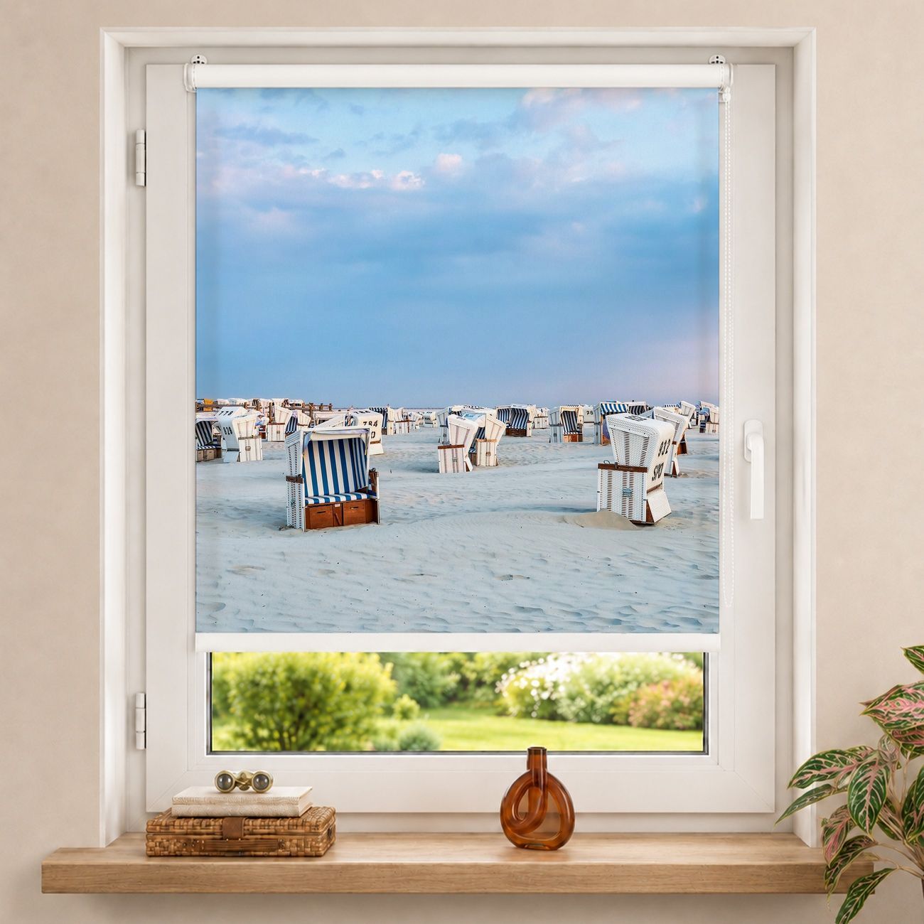 Rollo Strandkörbe an der Nordsee