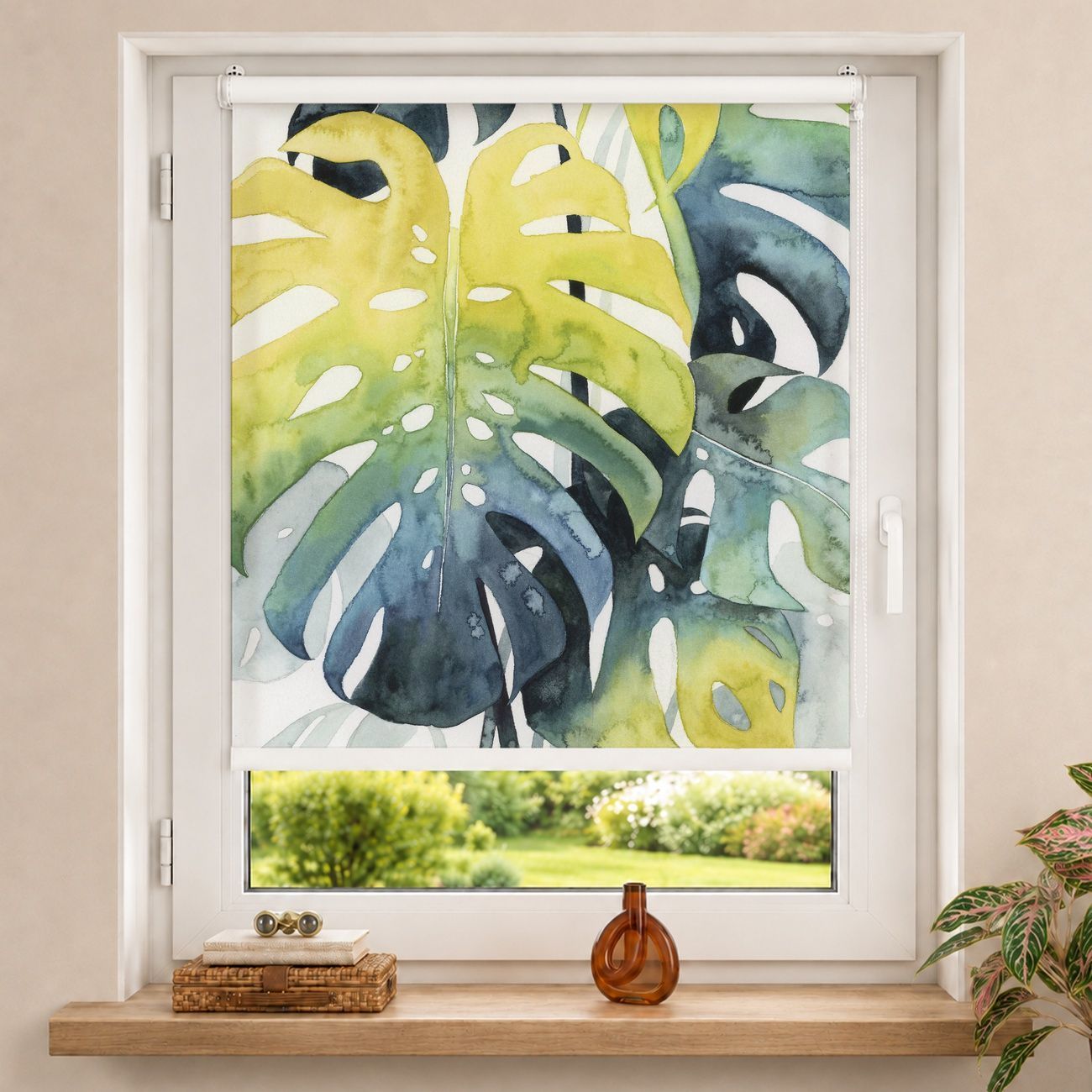 Rollo Tropisches Blattwerk - Monstera