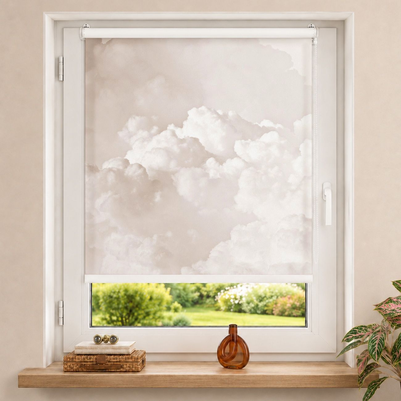 Rollo Wolkenhimmel Beige