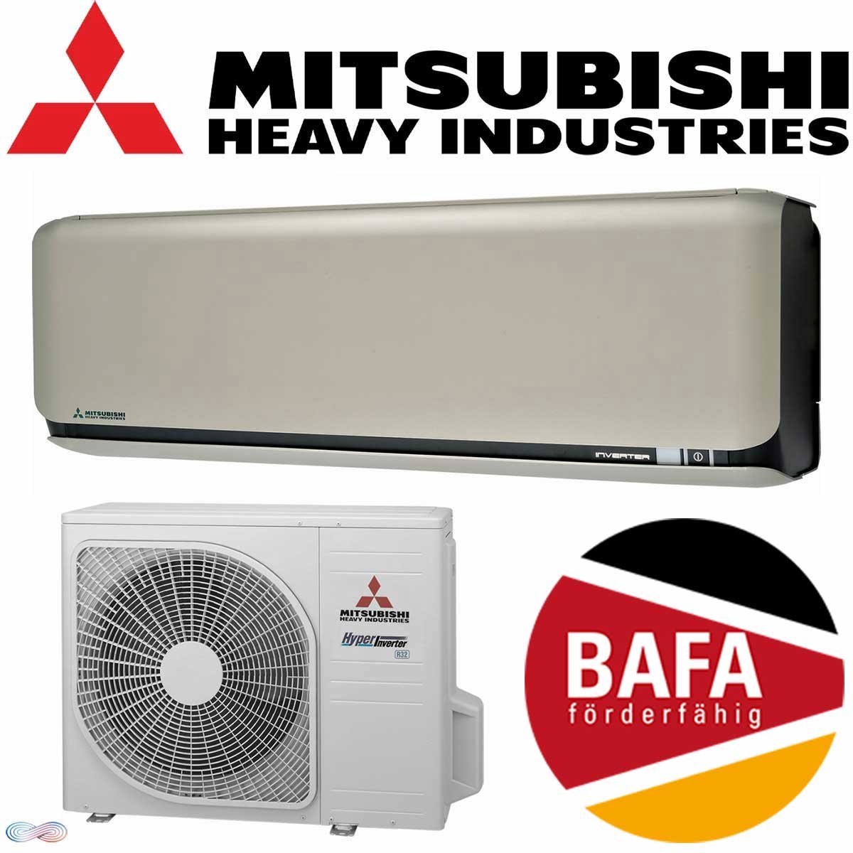 Mitsubishi Heavy Klimaanlage SRK20ZSX-WFT 2,0 kW | BAFA förderfähig''