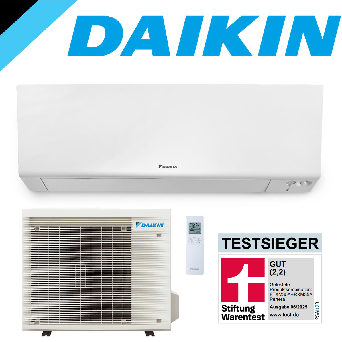 SET DAIKIN Perfera Wandgerät FTXM35 3,5 kW inkl. Außeneinheit''