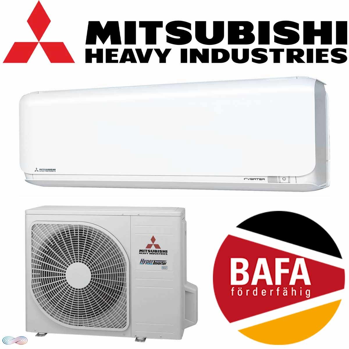 Mitsubishi Heavy Klimaanlage SRK25ZSX-WF 2,5 kW | BAFA förderfähig''