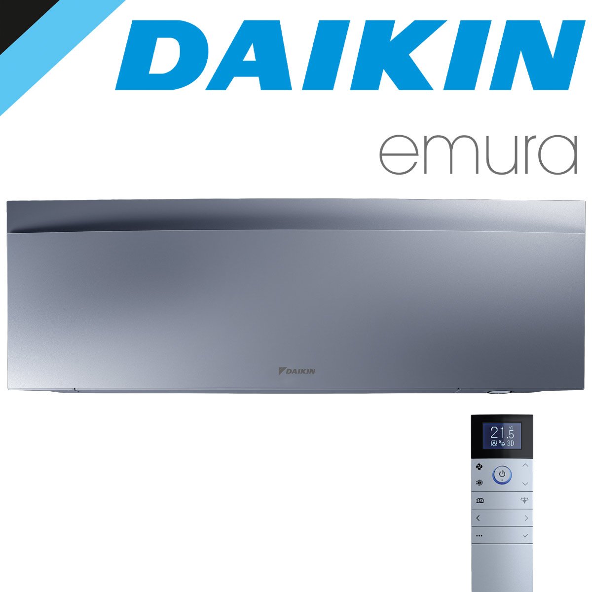 DAIKIN Emura 3 Wandgerät FTXJ50AS 5,0 kW | Silber''