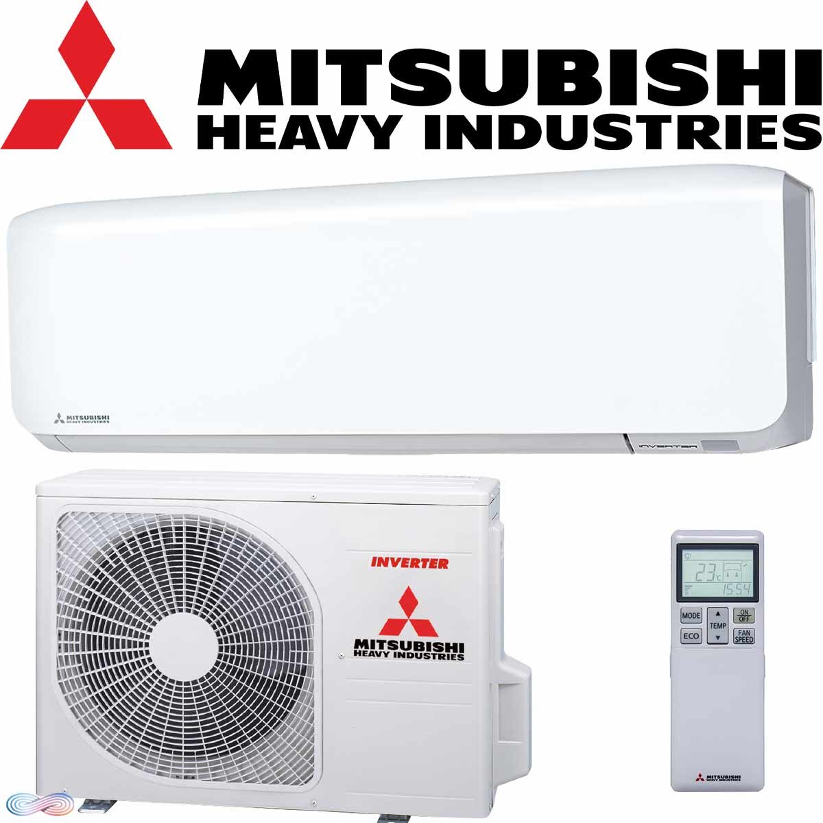 Mitsubishi Heavy Klimaanlage 2 kW SRK20ZS-WF weiß | Singlesplit Set''