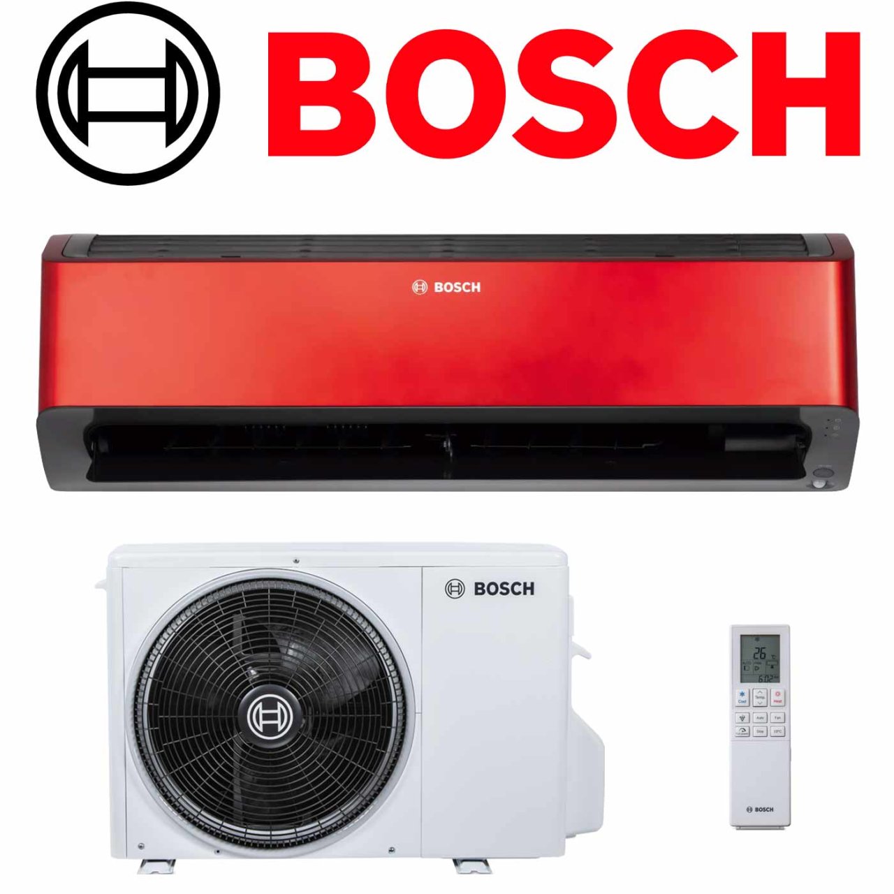 BOSCH Climate Class 8000i 35 ER Klimaanlage 3,5 kW | Rot''