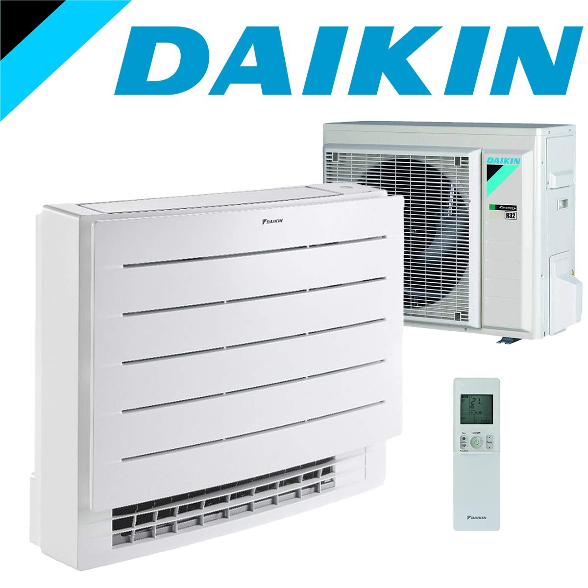 DAIKIN Klimaanlage SET Perfera Truhengerät FVXM25B 2,5 kW inkl....
