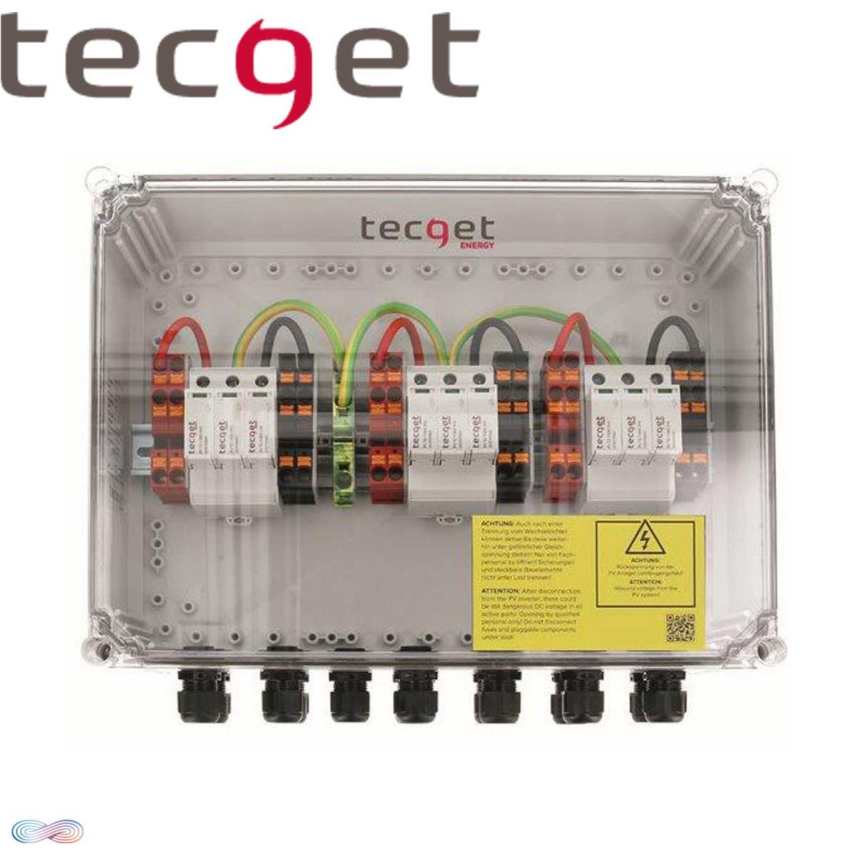 TECGET 1100V DC-Überspannungsschutz Typ 2 für 6 String mit 3 MPP''