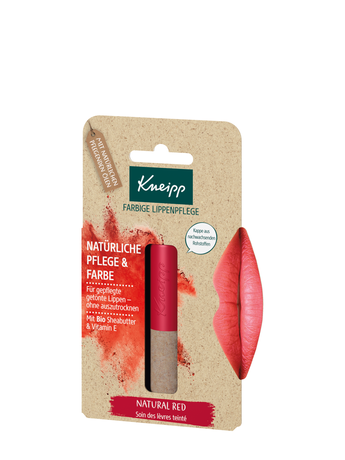 Farbige Lippenpflege Natural Red