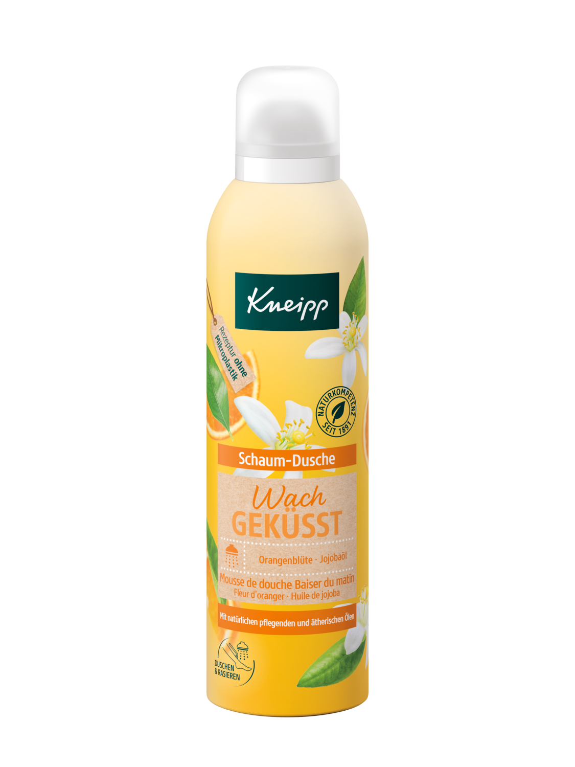 Schaum-Dusche Wachgeküsst