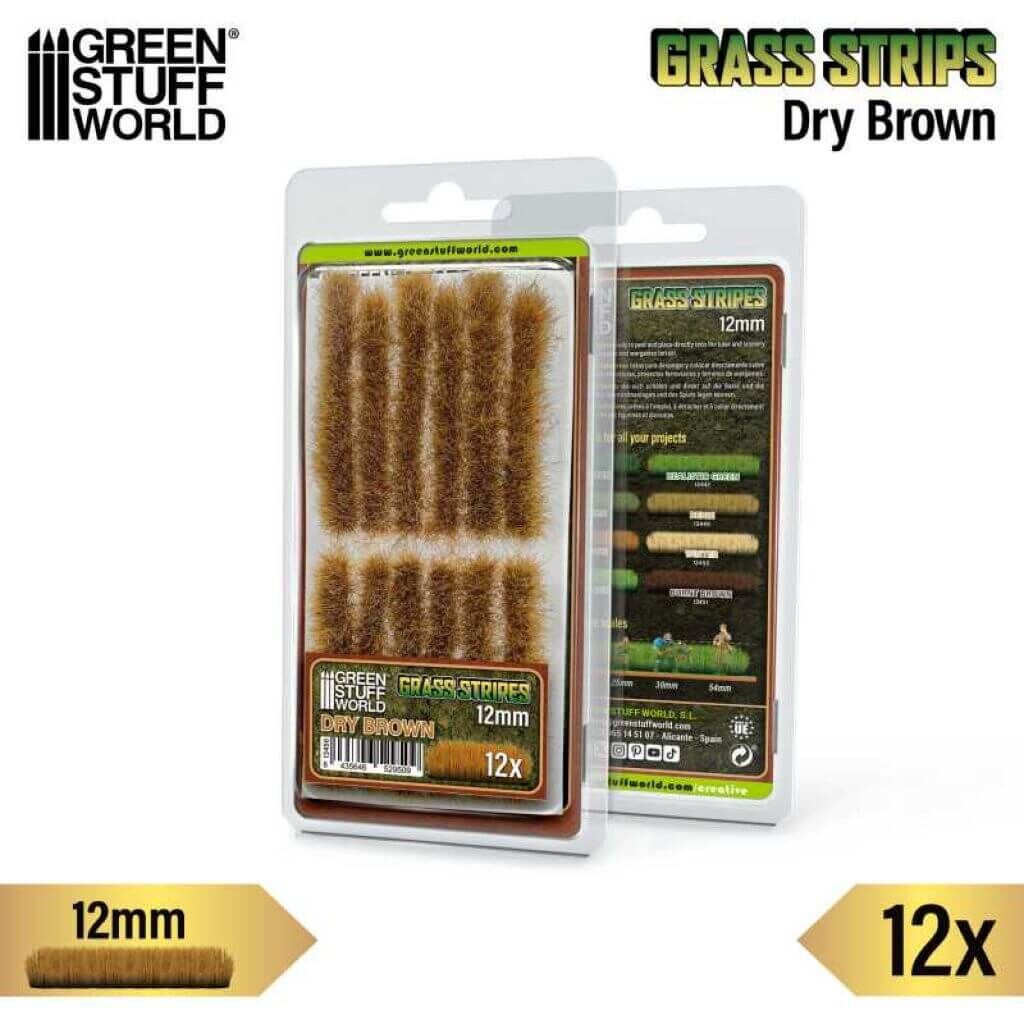 Grasstreifen 12 mm - Trockenes Braun