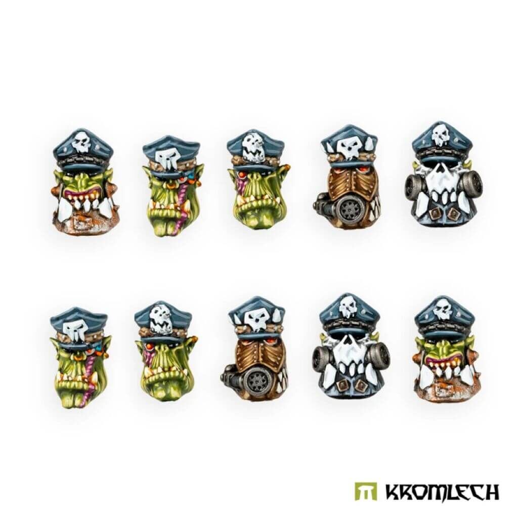 Ork-Großmantel Boss Köpfe