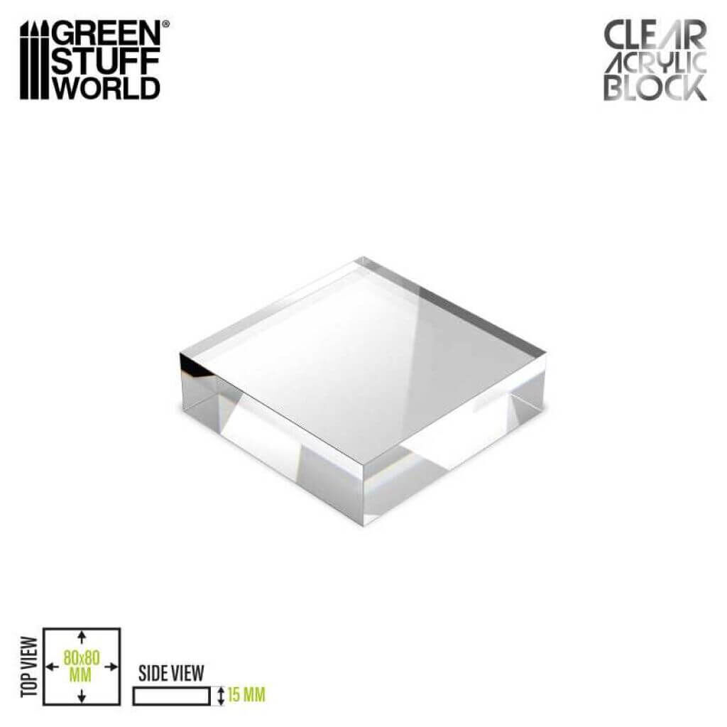 Acryl-Display-Block 80x80x15mm