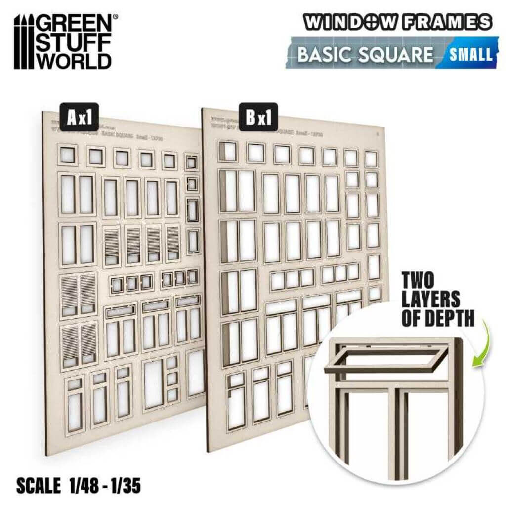 Miniatur Fenster - Einfaches Quadrat - Klein
