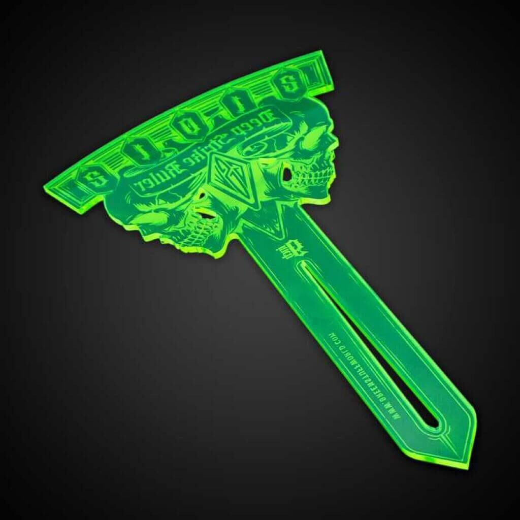 9 Zoll Deep Strike Schablone - Fluor Grün