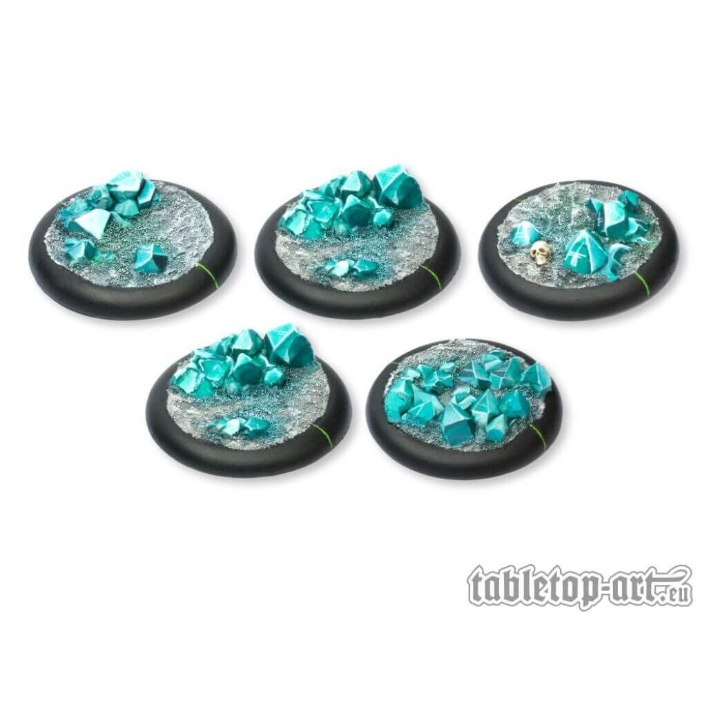 Crystal Field Bases - 40mm Rund mit Lippe (5)