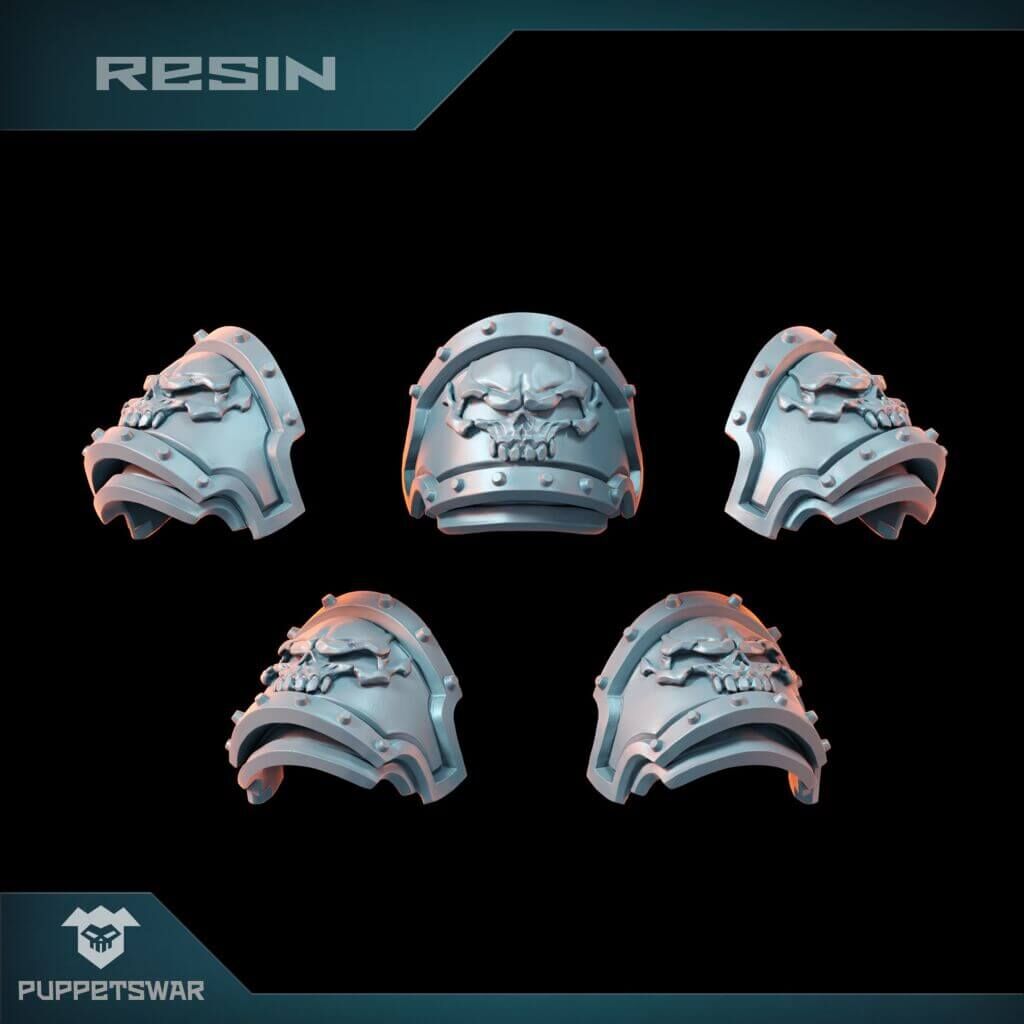 Skull Champion Shoulder Pads