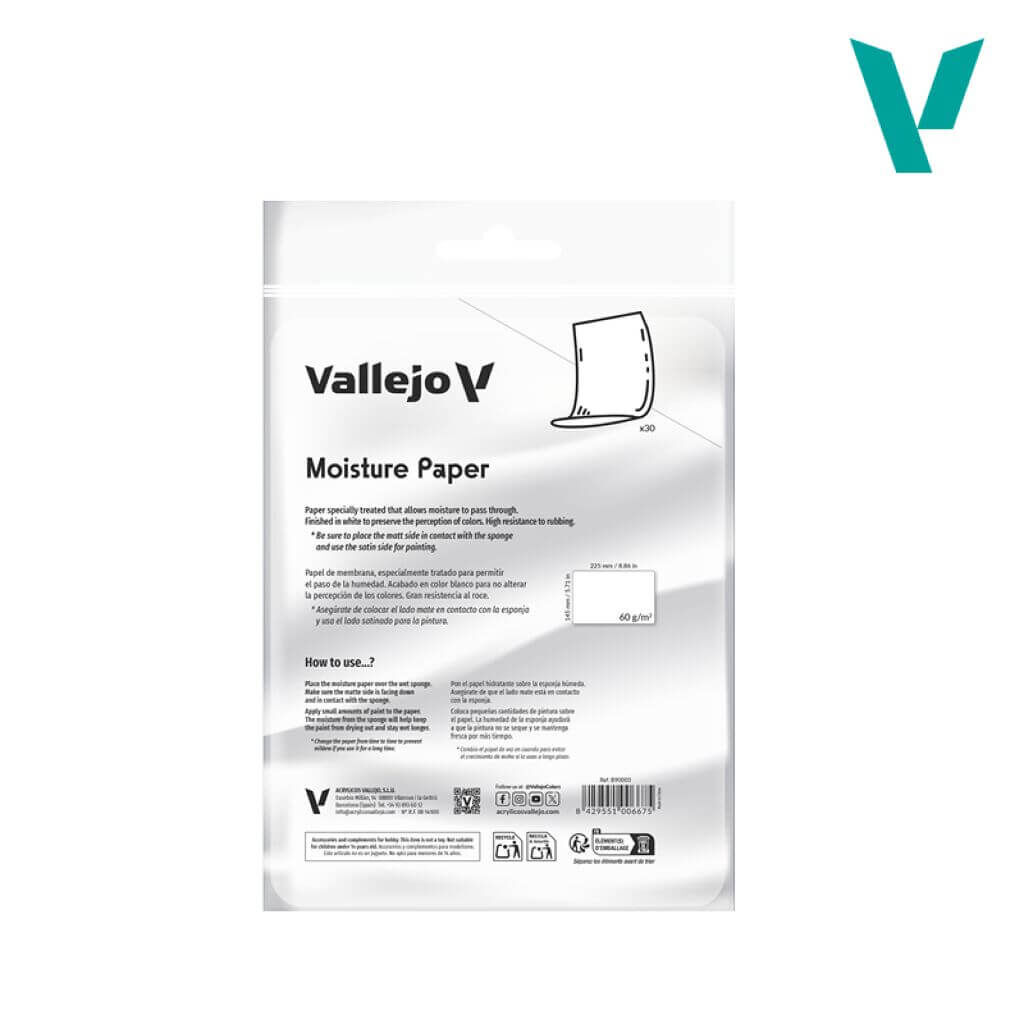 Papier für Vallejo Nasspalette Pro Painter