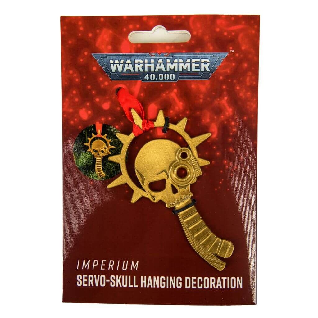 Warhammer: Servo-Schädel mit Heiligenschein - Hängedekoration