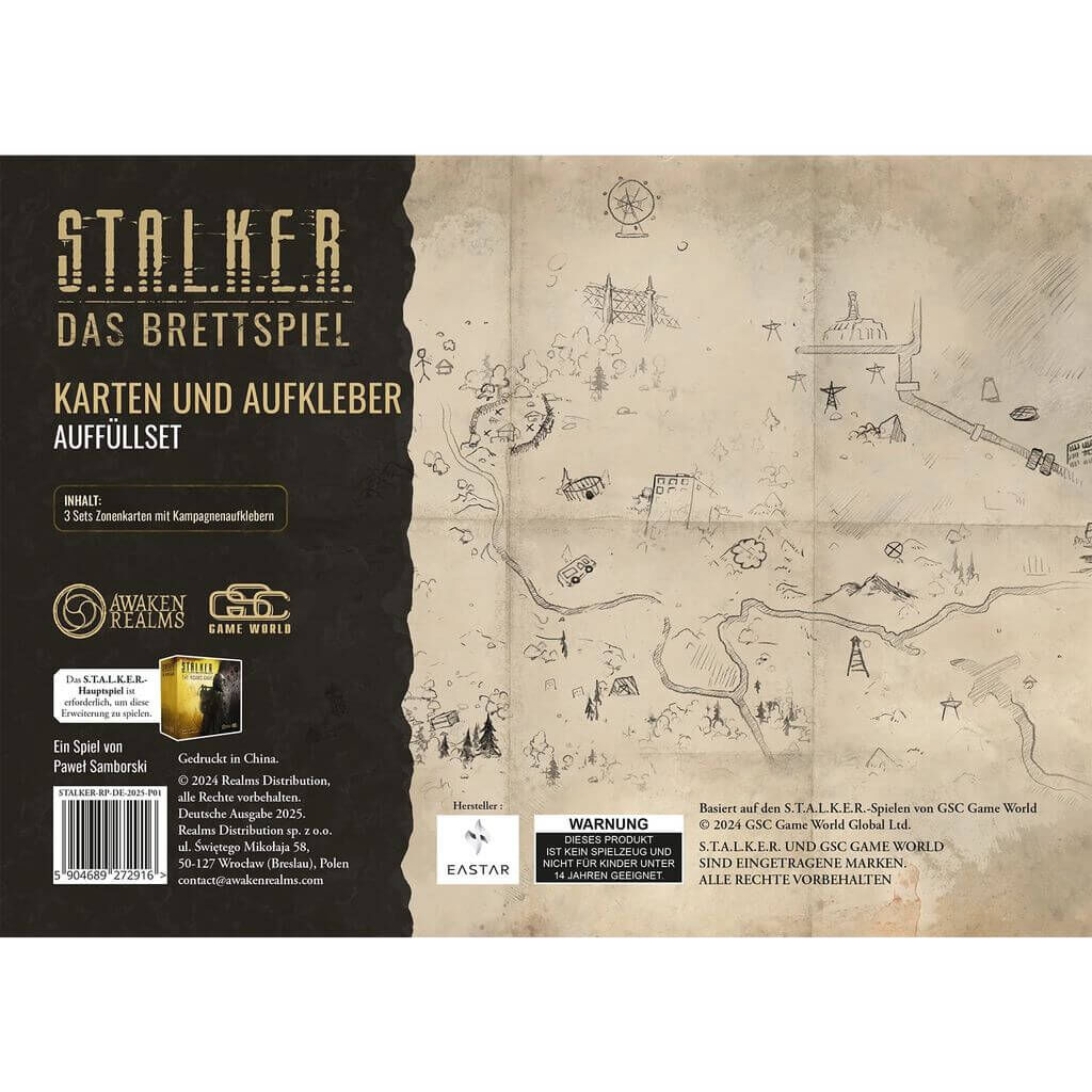 S.T.A.L.K.E.R.: Das Brettspiel - Karten und Aufkleber Auffüllset