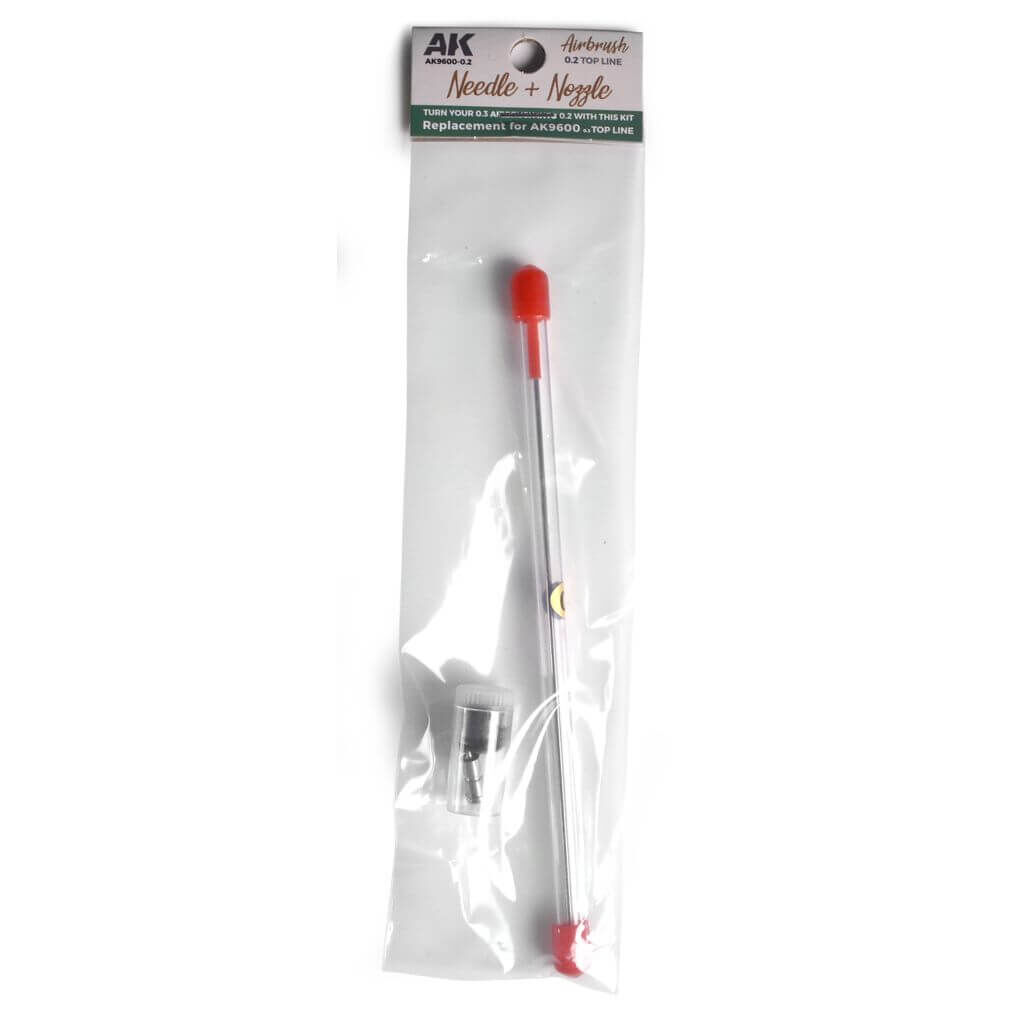 Nadel + Düse 0,2 mm - Für AK Top Line Airbrush AK9600
