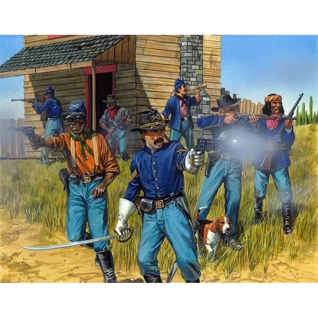 US Cavalry/Buffalo Soldiers Plastic Box Set