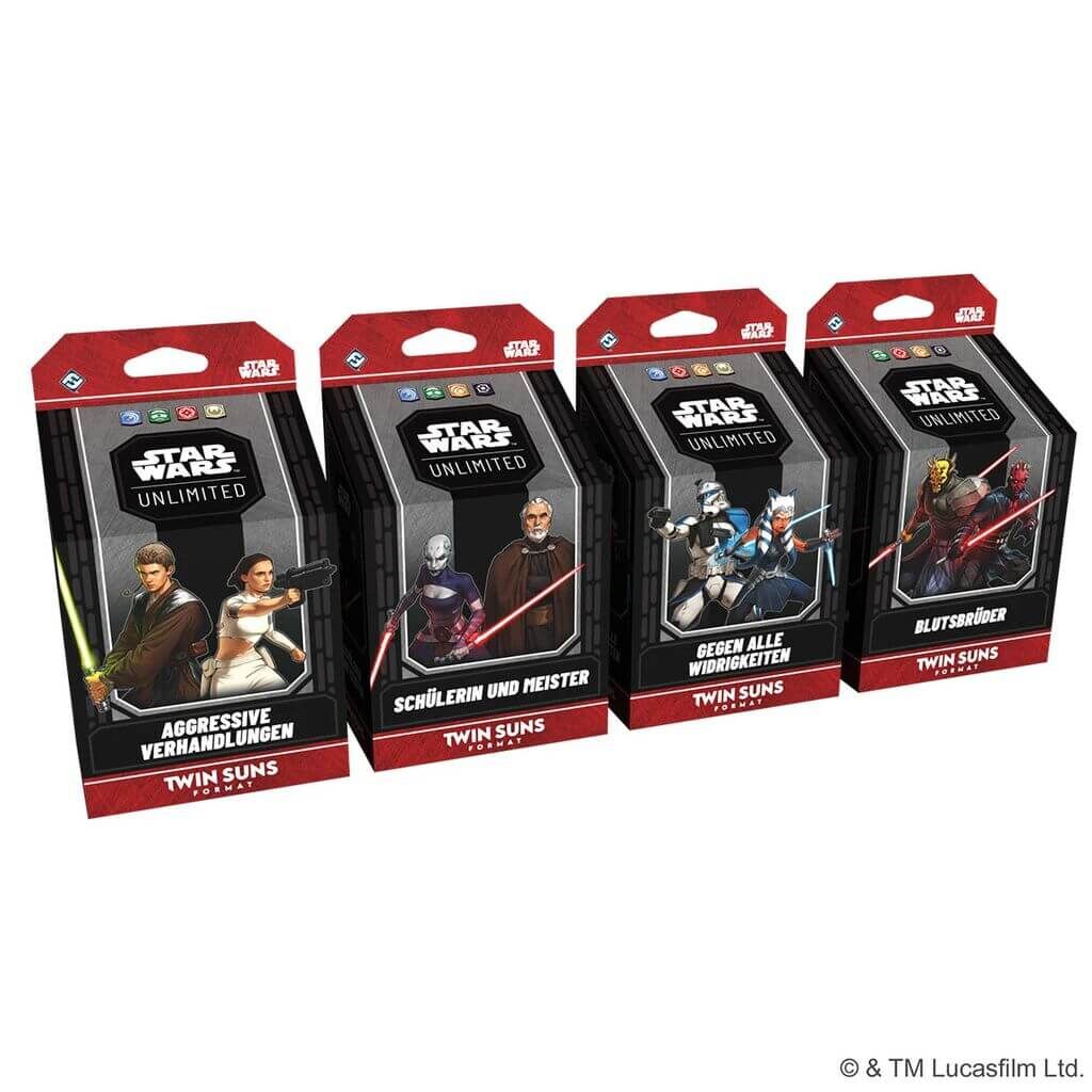 Star Wars: Unlimited – 2026 Twin Suns Decks - dt. Count Dooku & Asajj Ventress