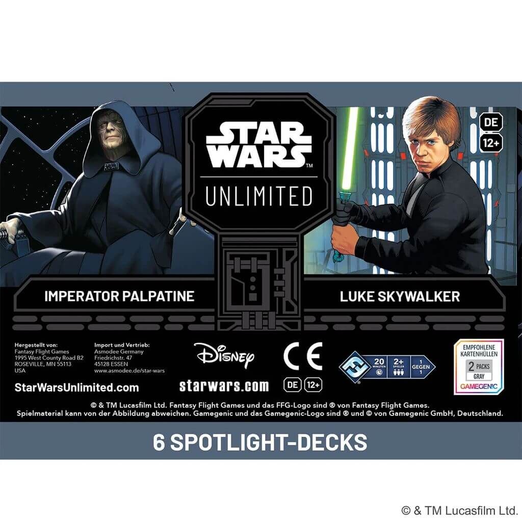 Star Wars: Unlimited - Asche des Imperiums Spotlight-Deck - dt.