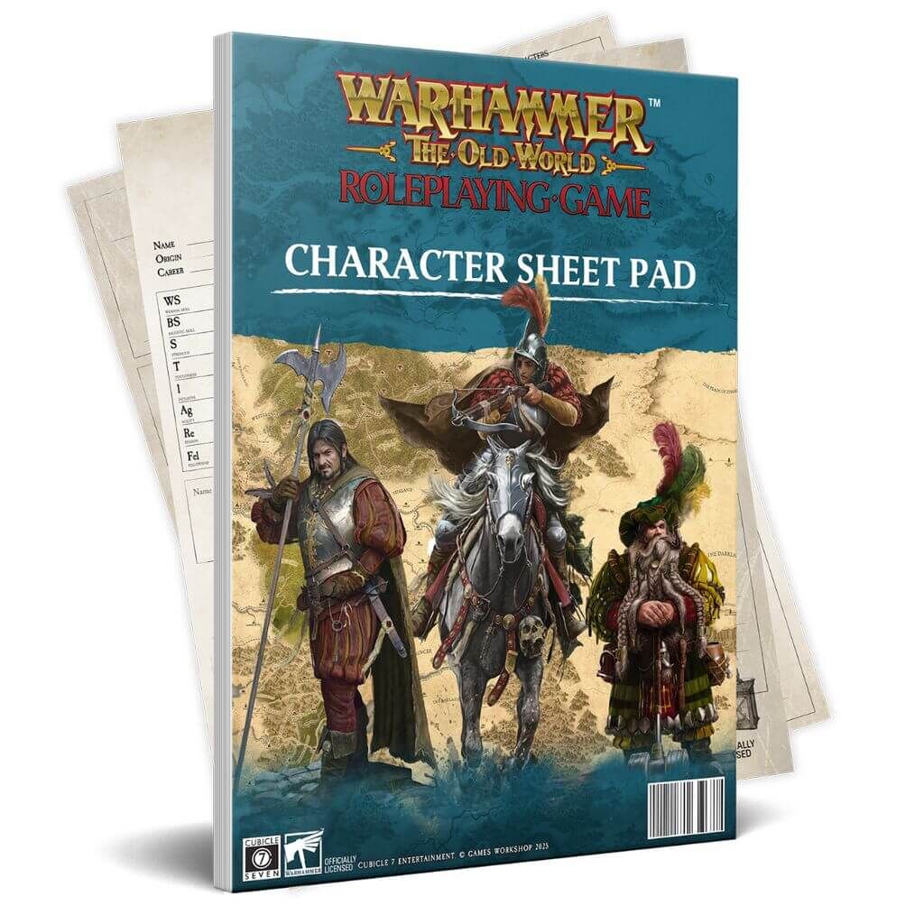 Warhammer: The Old World RPG - Character Sheet Pad - engl.