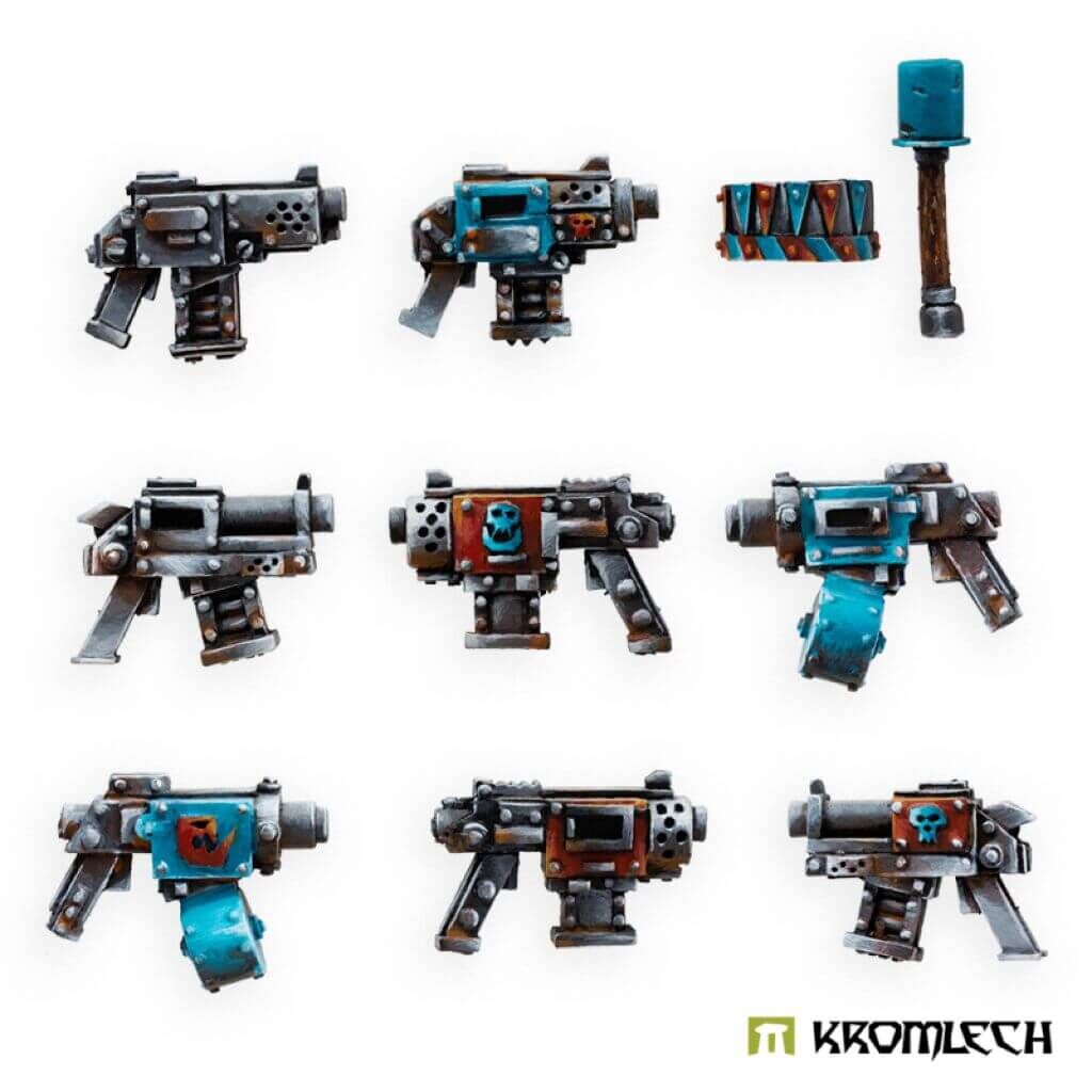 Orc Pistols (8 + grenade and shoulder pad)