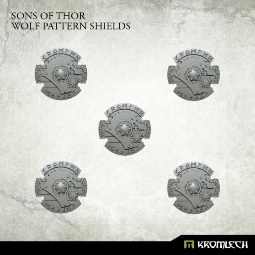 Sons of Thor: Wolf Pattern Shields (5)
