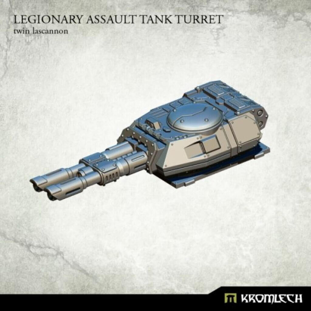 Legionary Assault Tank Turret: Twin Lascannon (1)