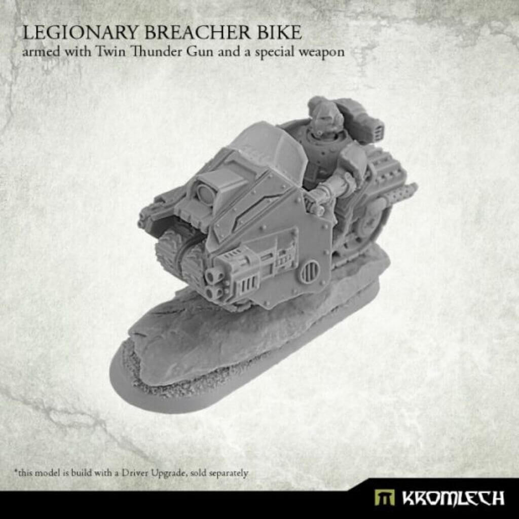 Legionary Breacher Bike (1) armed with twin thunder gun and plasma gun