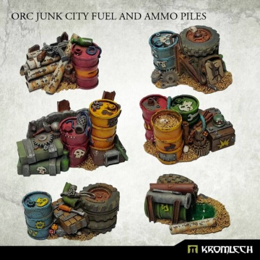 Orc Junk City Fuel and Ammo Piles (6)