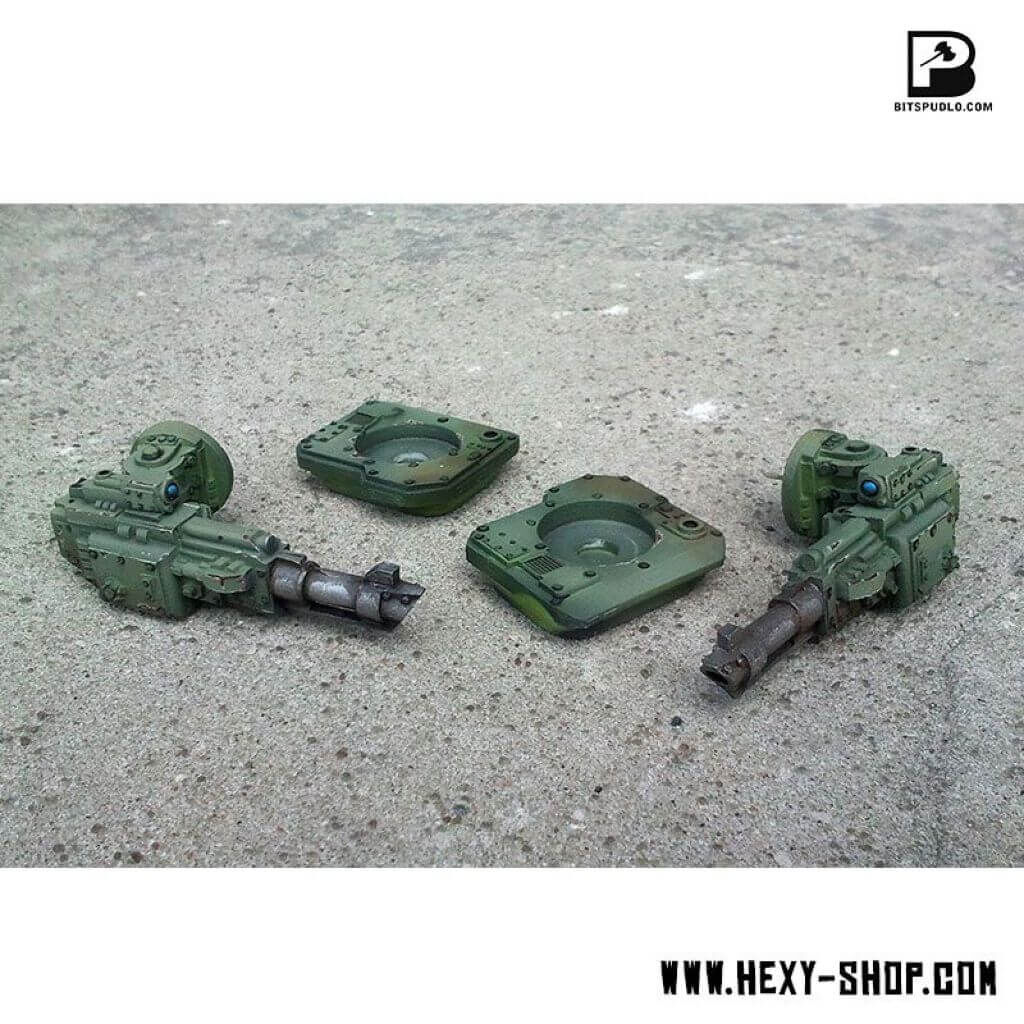 Side Laser Cannon for Battle Tank