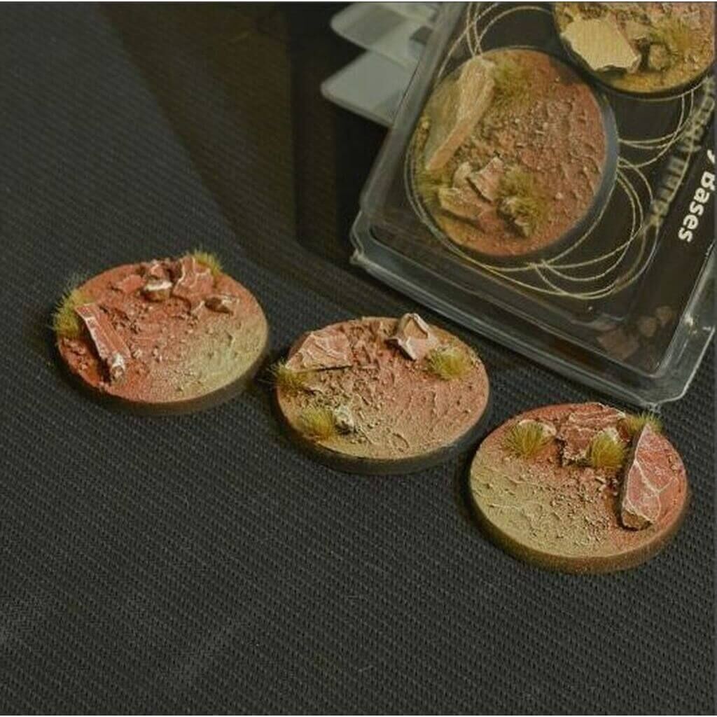 Round Badland Bases 50mm (x3)